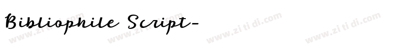 Bibliophile Script字体转换